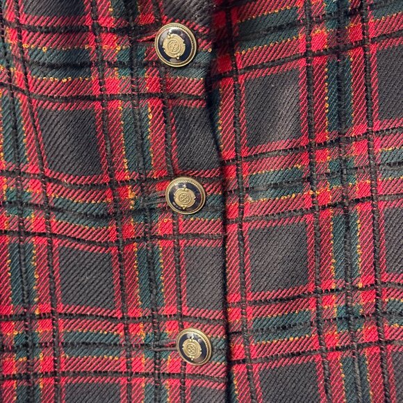 ✨ Pendleton Classic Wool Blazer – Size 16 – Red & Green Tartan Plaid ✨ - Picture 5 of 10